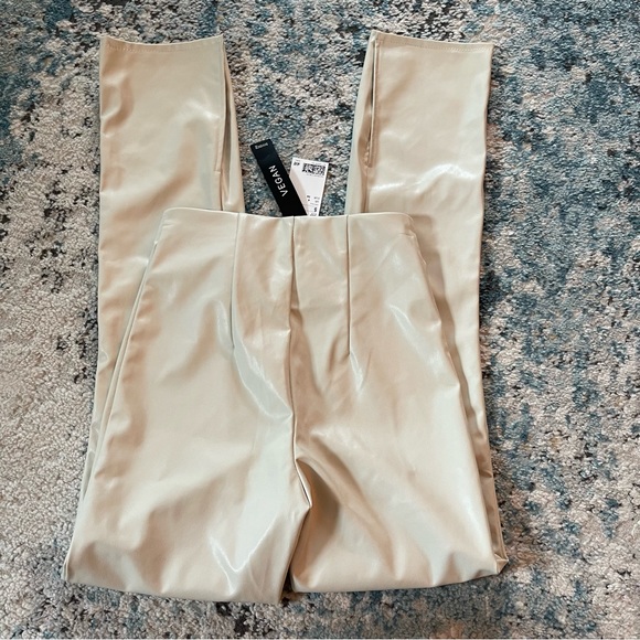 H&M Vegan Leather Flare Pants - Picture 6 of 8